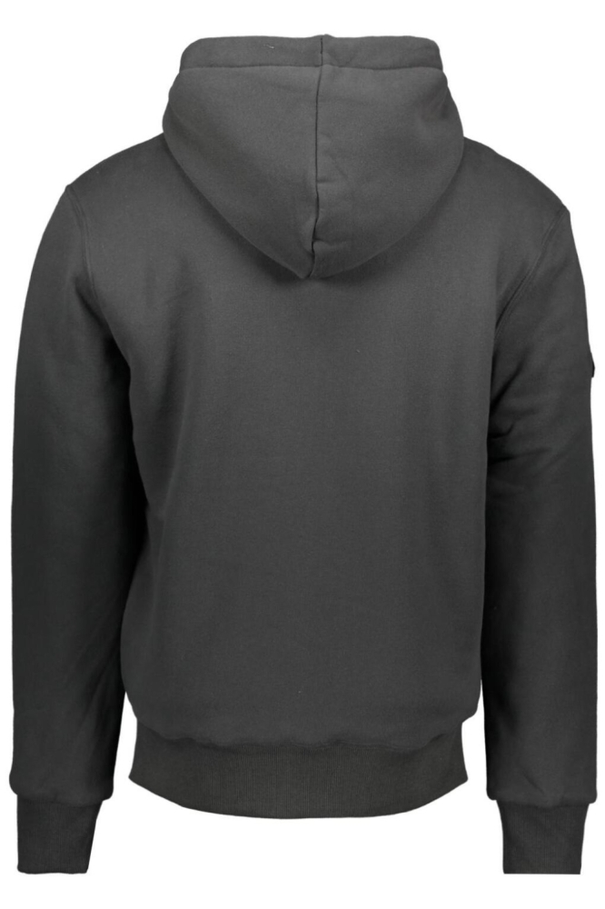 BORG LINED ZIPHOOD M2014502A AFB WASHED BLACK
